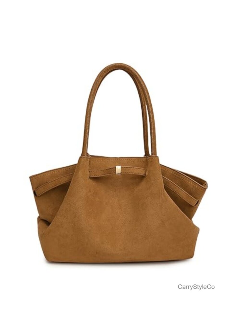Faux Suede Tote Bag for Women Vintage Hobo Shoulder Handbag Purse